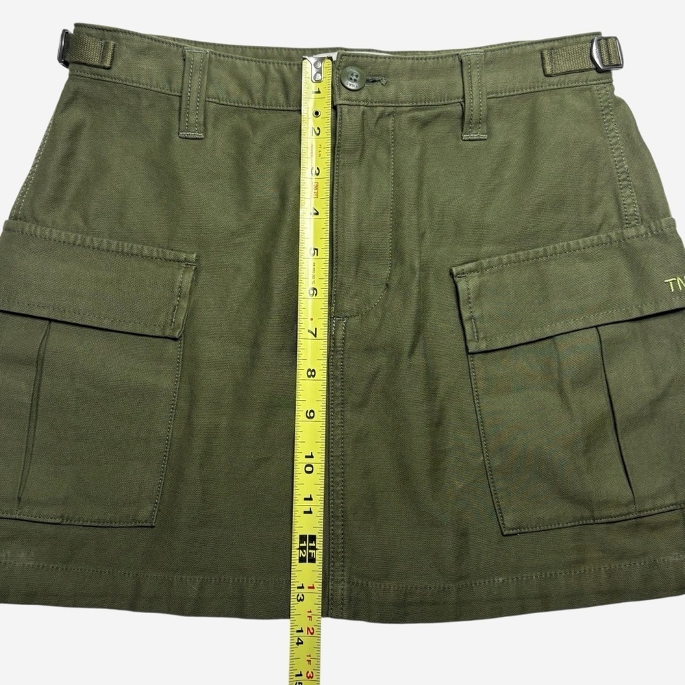 ✨ ARITZIA TNA Supply Cargo Utility Micro Mini Skirt • Army Green • Size 2 - Picture 10 of 13